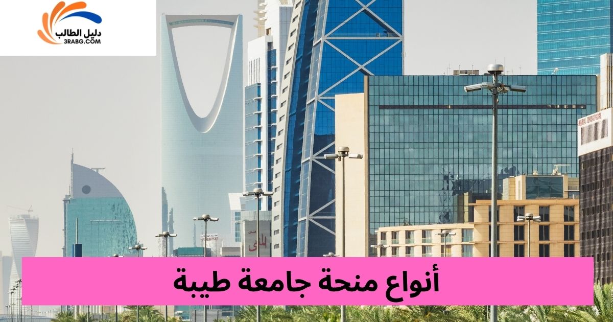 أنواع منحة جامعة طيبة