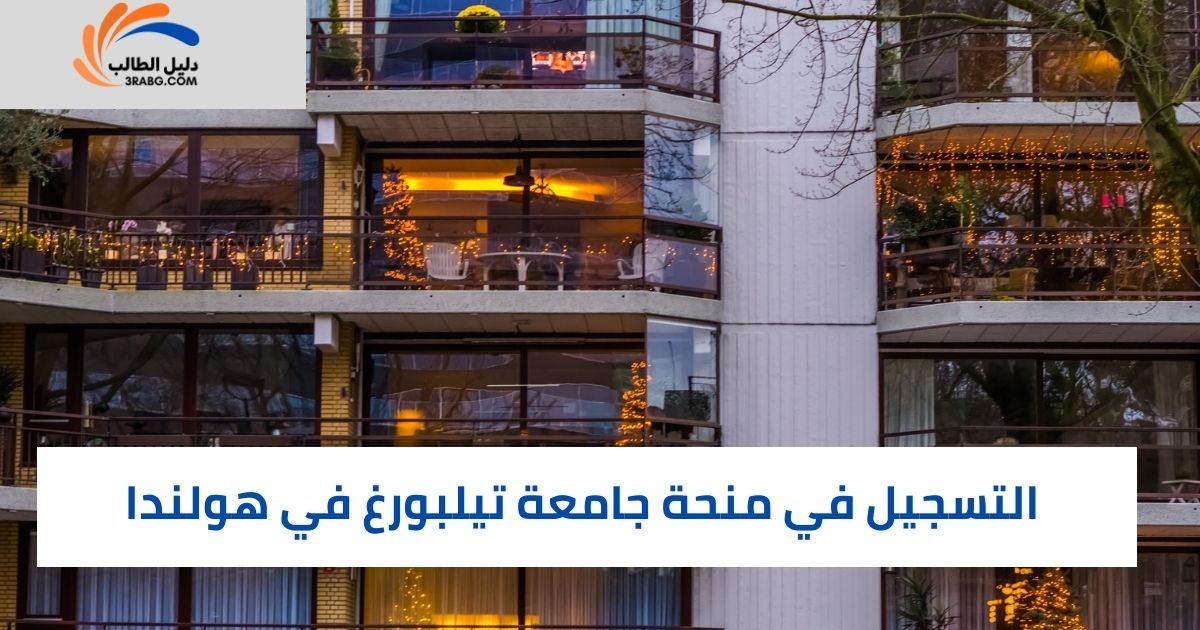 التسجيل في منحة جامعة تيلبورغ في هولندا