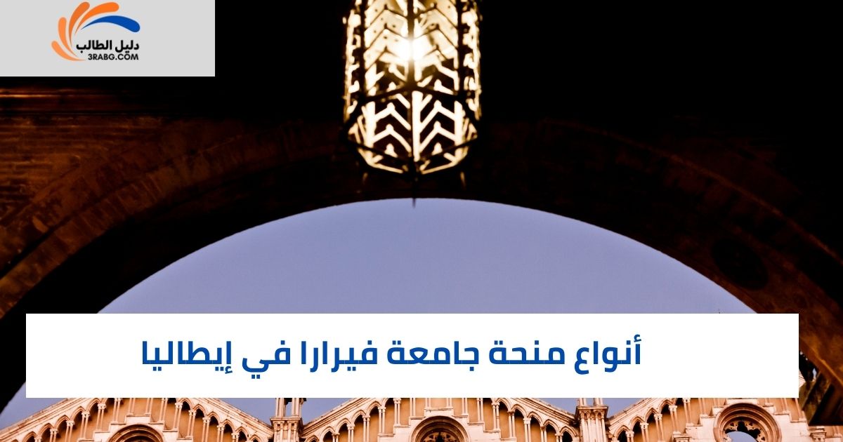 أنواع منحة جامعة فيرارا في إيطاليا