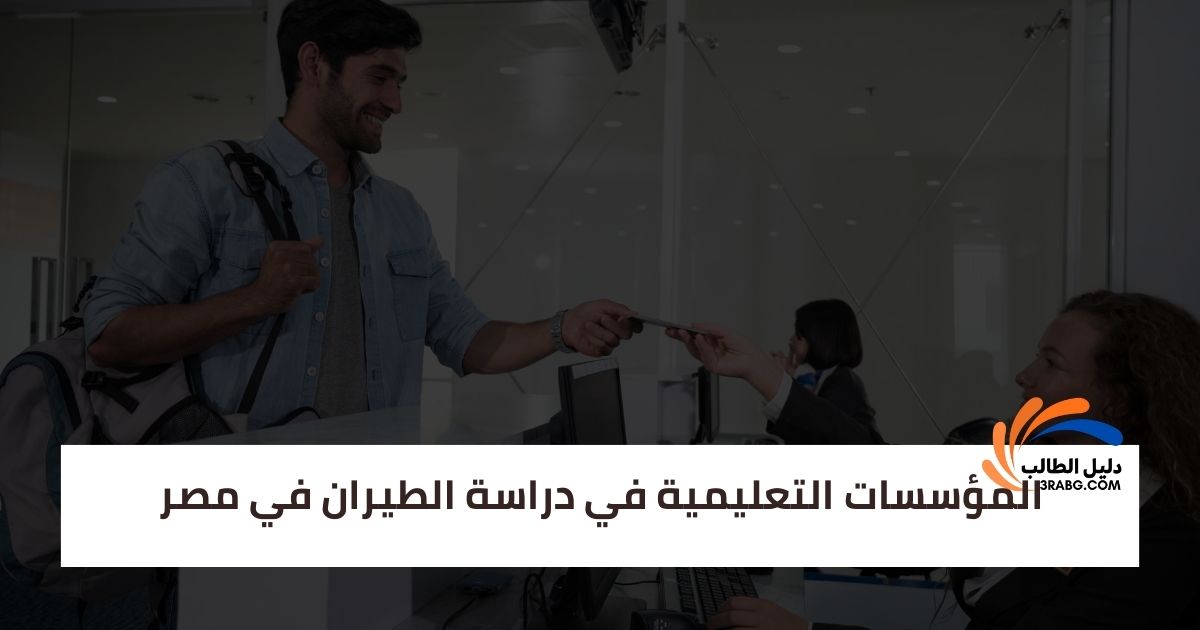 المؤسسات التعليمية في دراسة الطيران في مصر