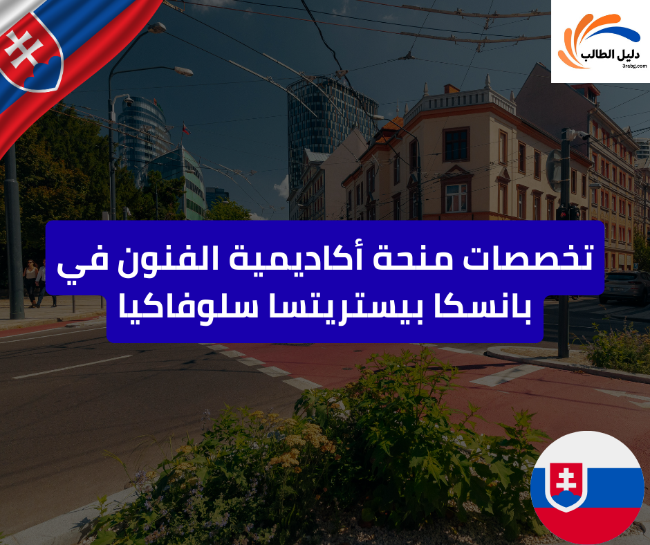 تخصصات منحة أكاديمية الفنون في بانسكا بيستريتسا سلوفاكيا