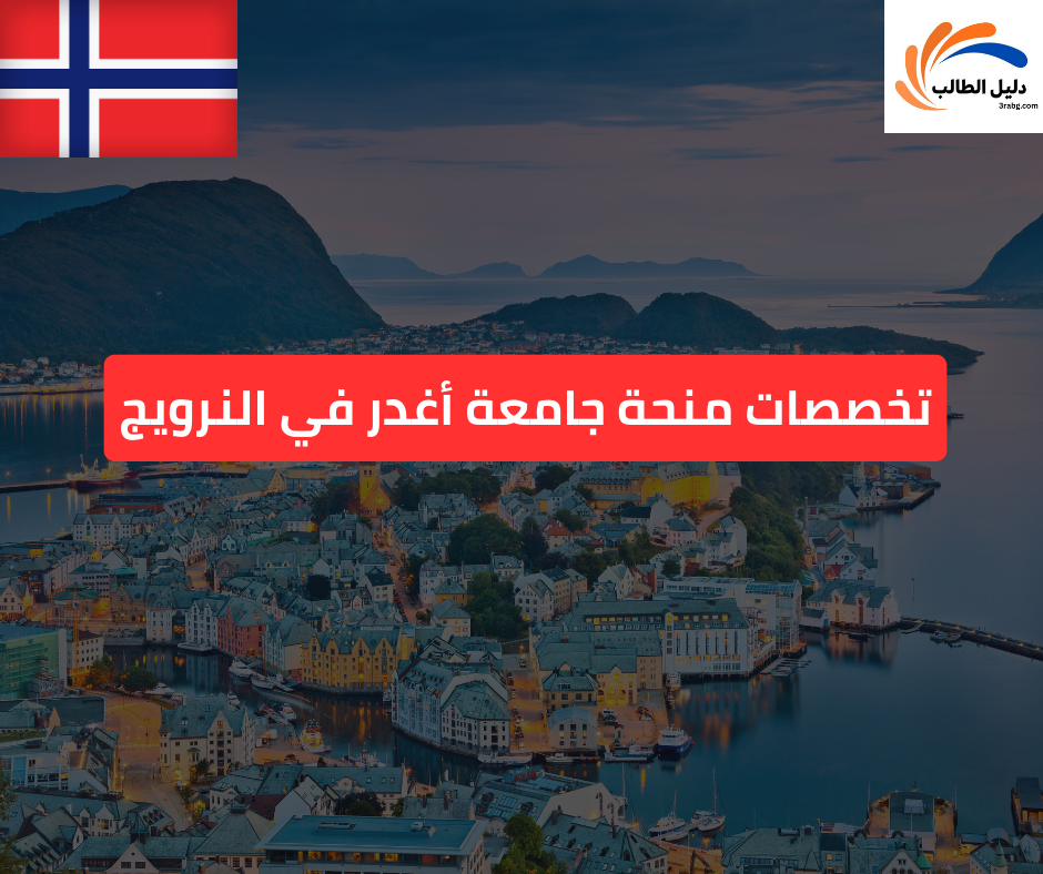 تخصصات منحة جامعة أغدر في النرويج