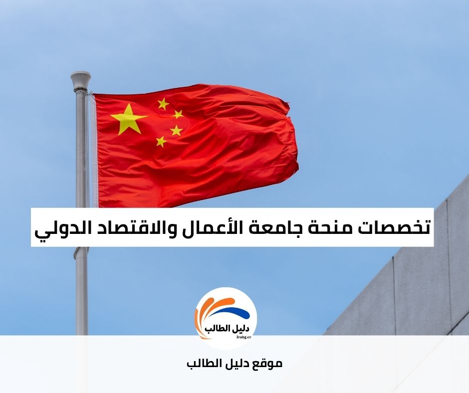 تخصصات منحة جامعة الأعمال والاقتصاد الدولي