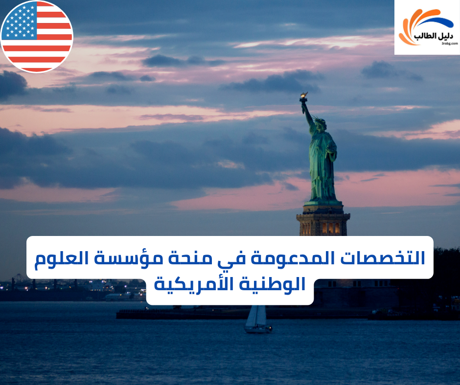 التخصصات المدعومة في منحة مؤسسة العلوم الوطنية الأمريكية