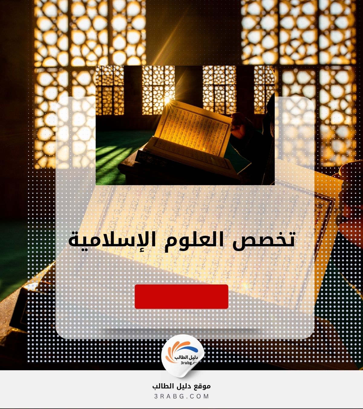 دراسة تخصص العلوم الإسلامية