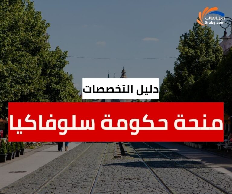 دليل تخصصات منحة حكومة سلوفاكيا