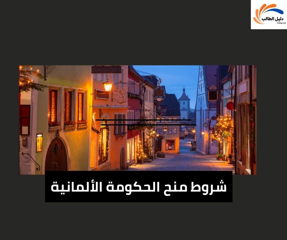 شروط منح الحكومة الألمانية