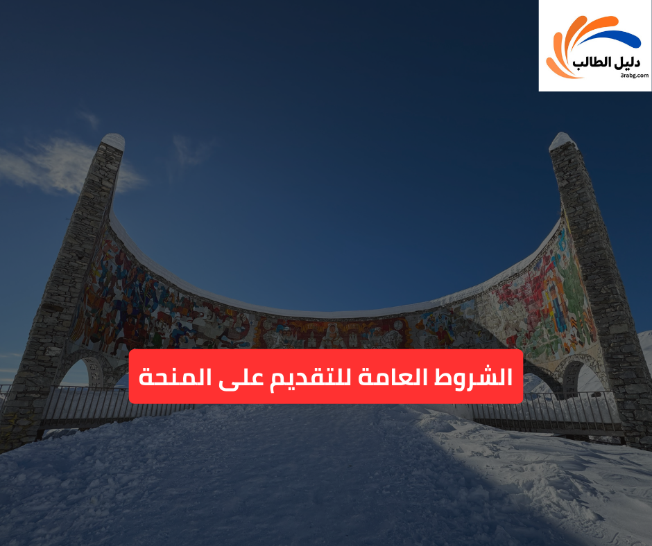 الشروط العامة للتقديم على المنحة