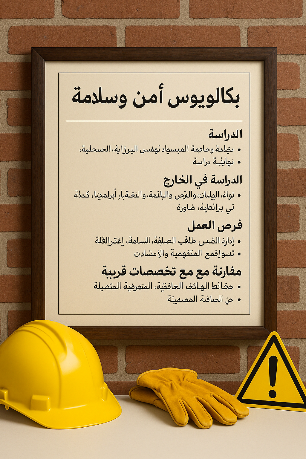 بكالوريوس أمن وسلامة