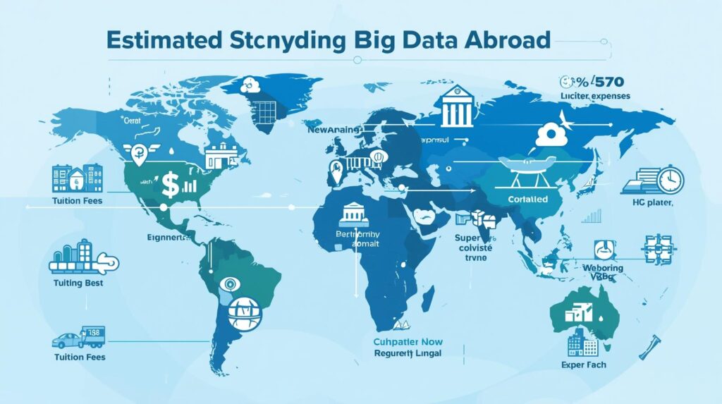 كم تبلغ تكلفة دراسة البيانات الضخمة في الخارج؟