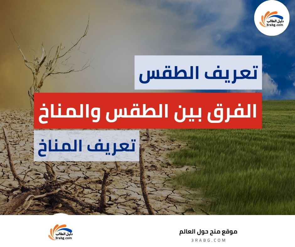 الفرق بين الطقس والمناخ