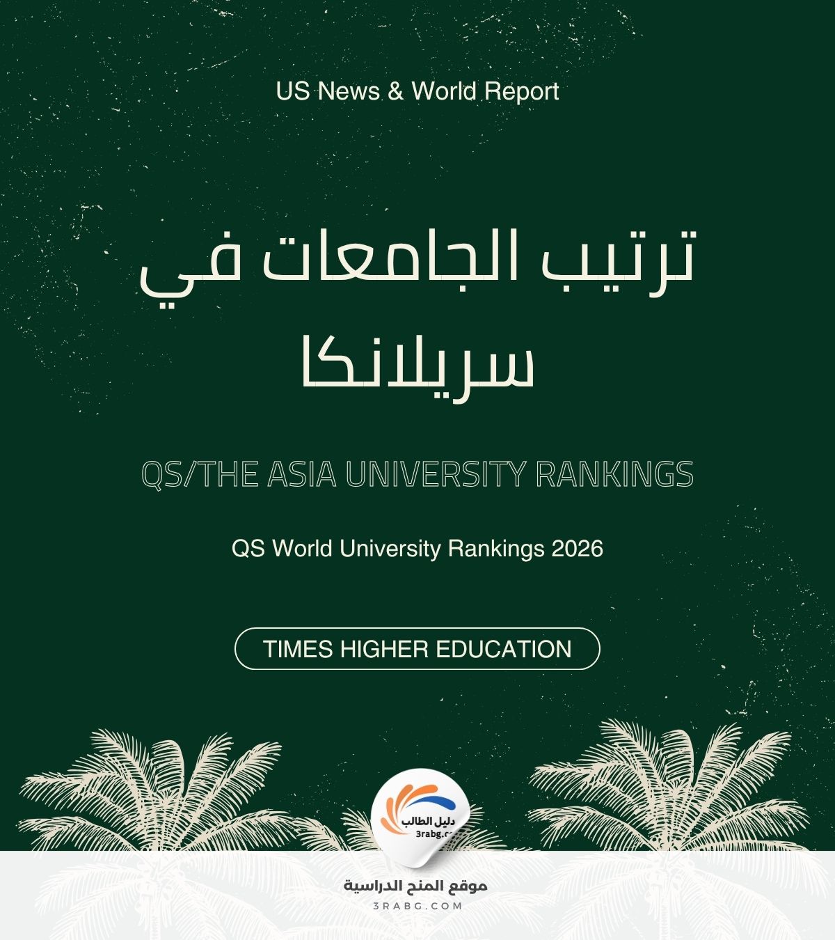 ترتيب الجامعات في سريلانكا