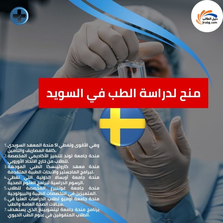 أعلى 7 منح لدراسة الطب في السويد
