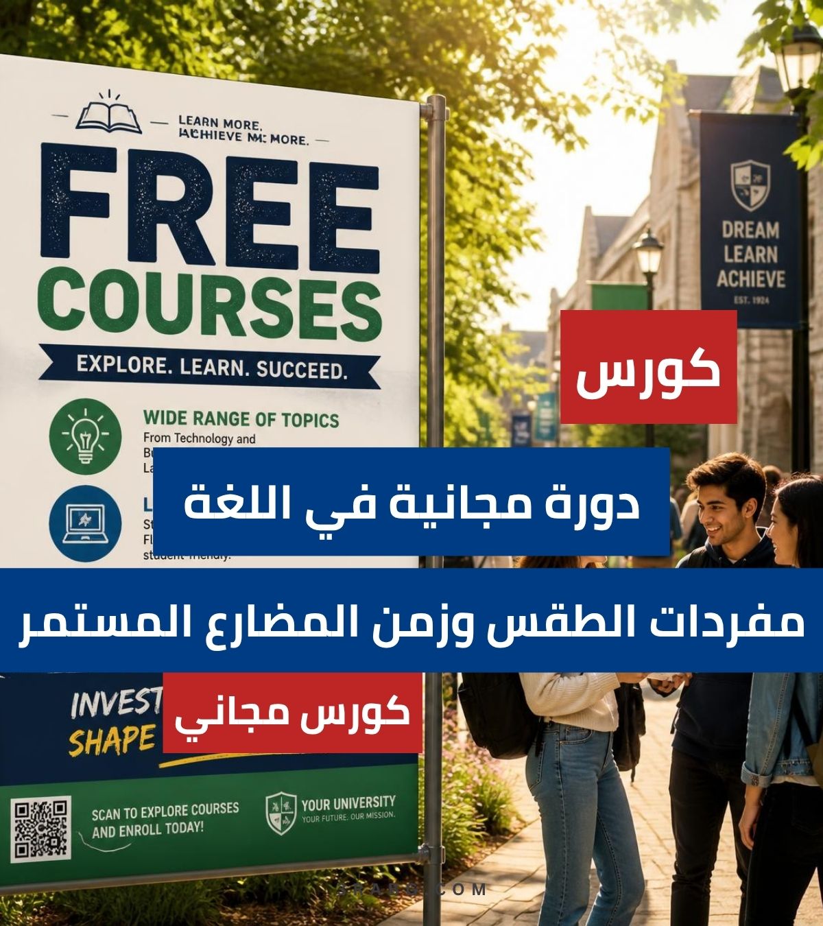 تعلم اللغة الإنجليزية | مفردات الطقس وزمن المضارع المستمر دليل شامل