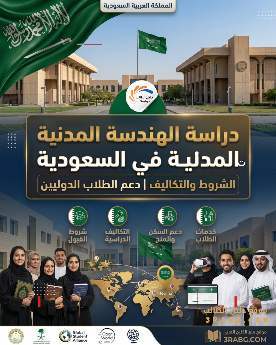 دراسة الهندسة المدنية في السعودية الشروط والتكاليف