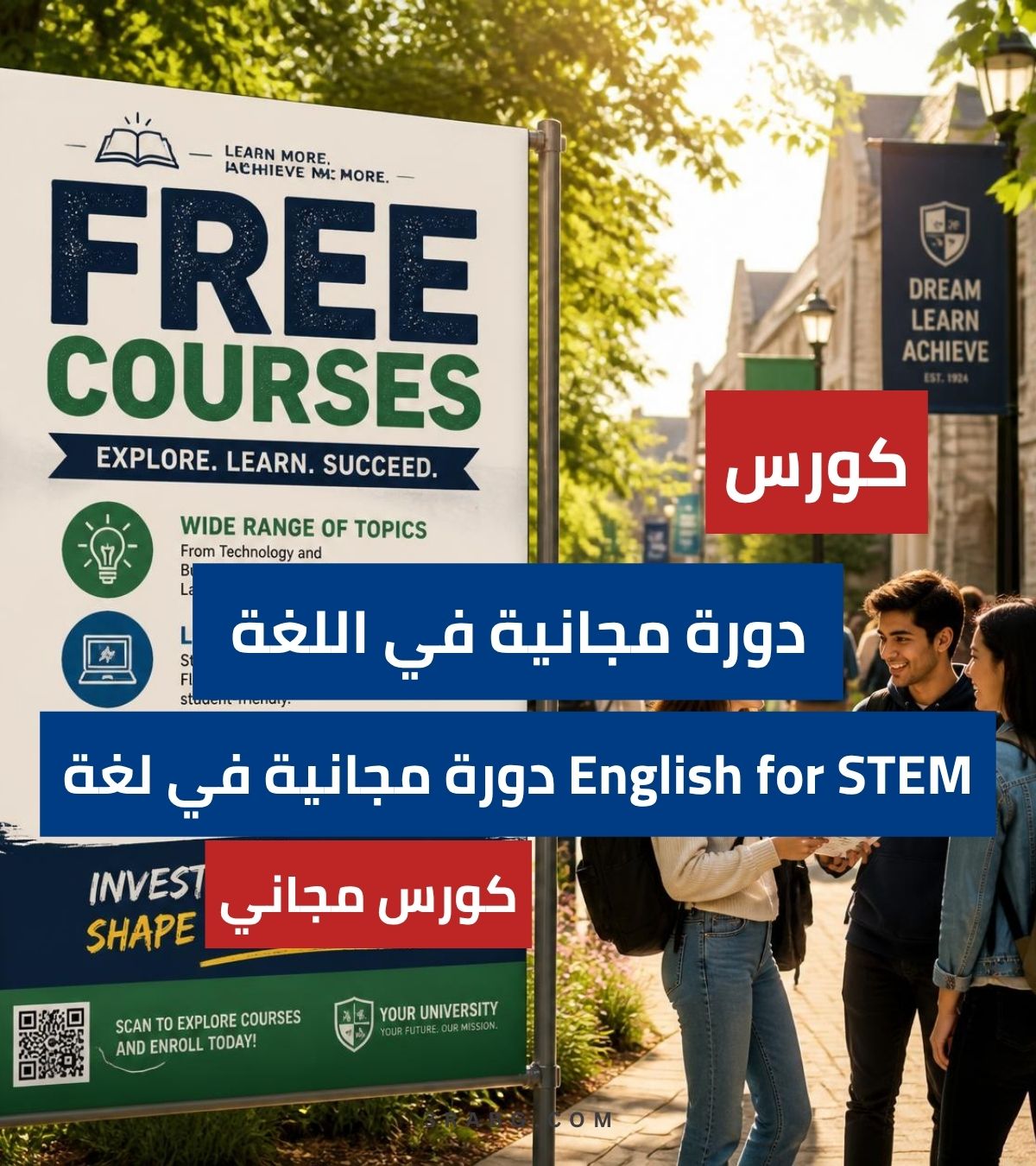 دورة مجانية في لغة English for STEM